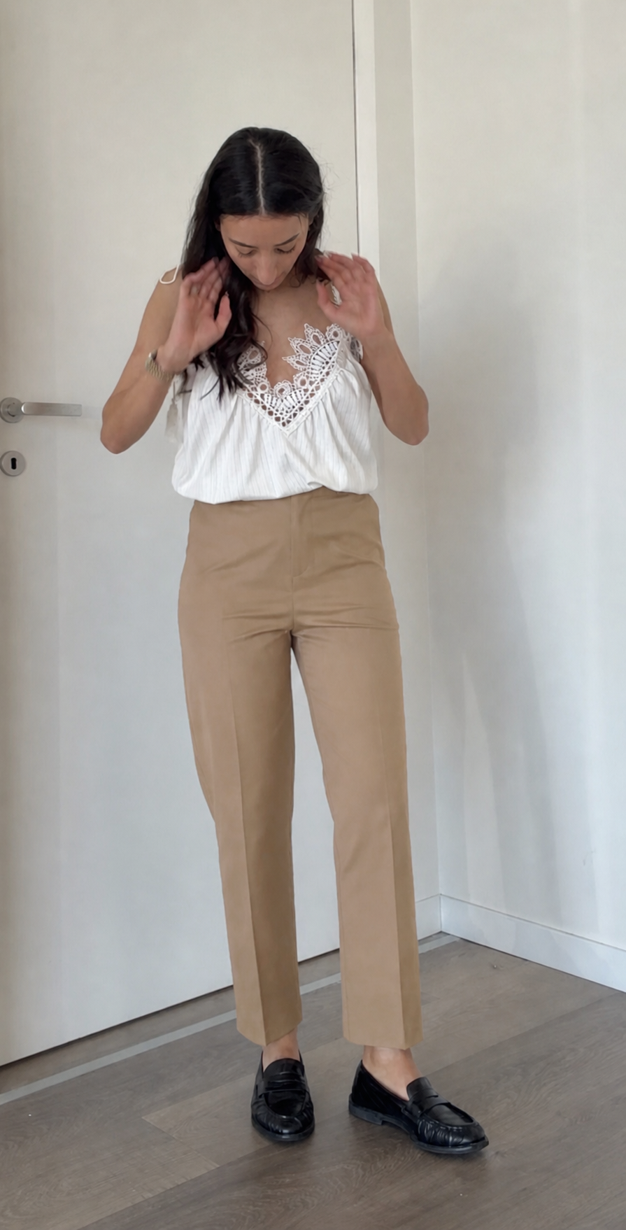 Pantalone lady sigaretta beige  PREORDINE 25/05 tg. S