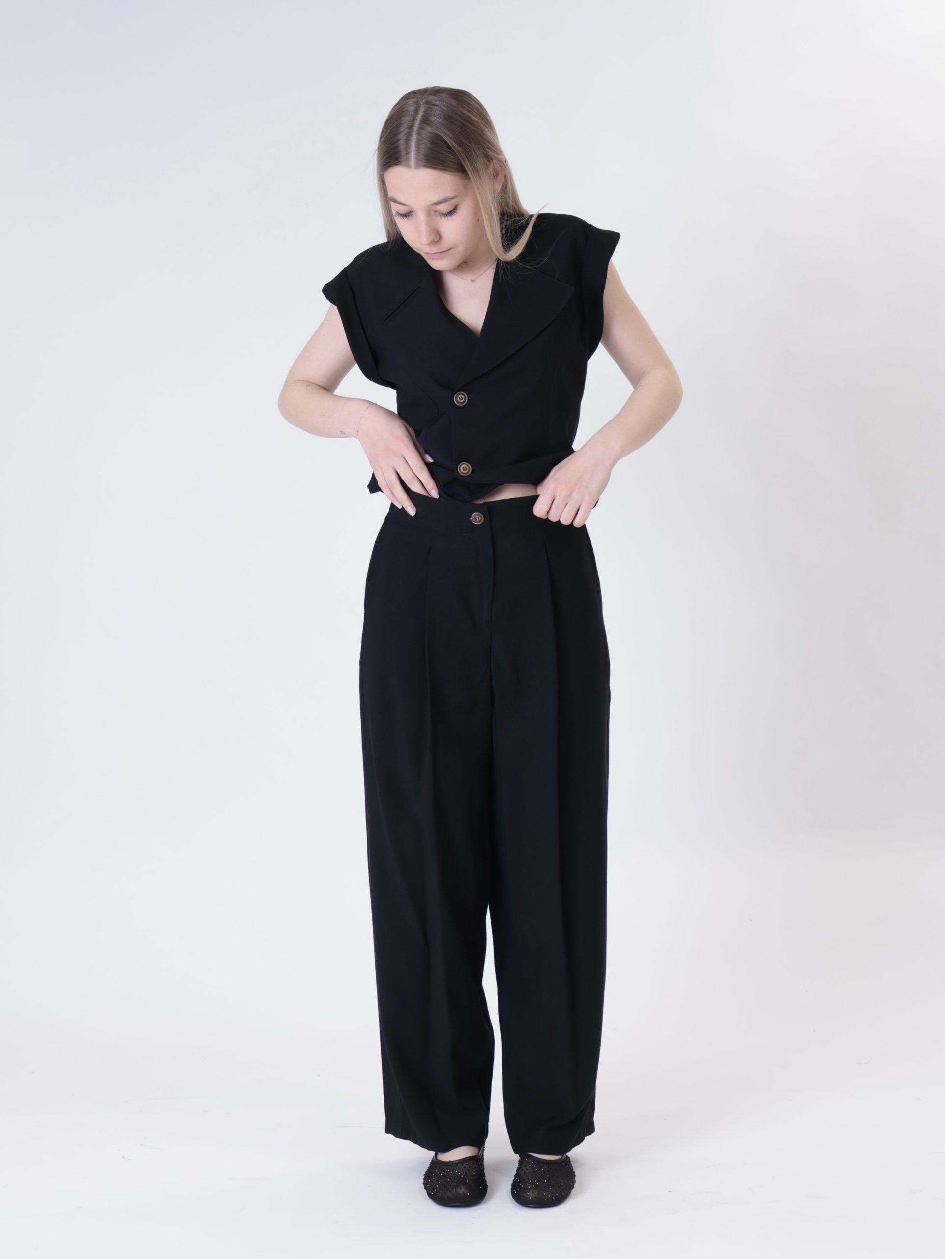 Pantalone Lady viscosa nero
