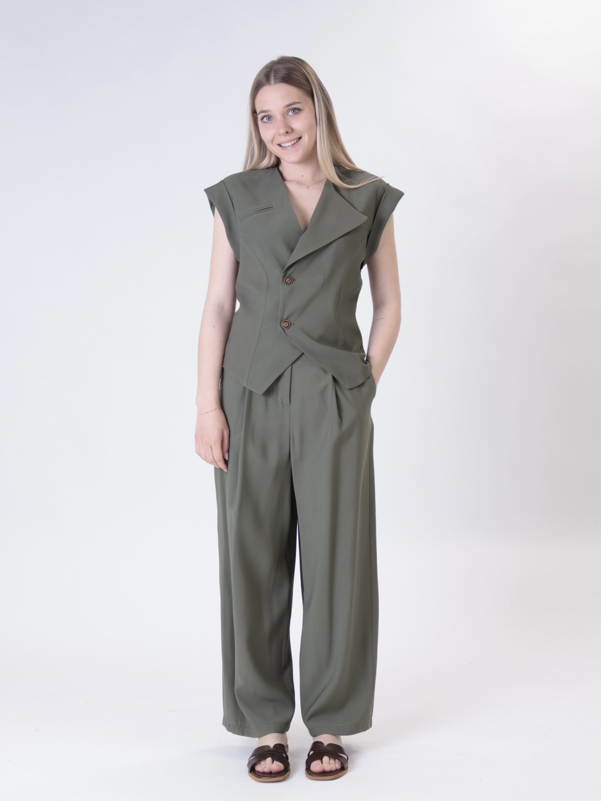 Pantalone Lady viscosa militare