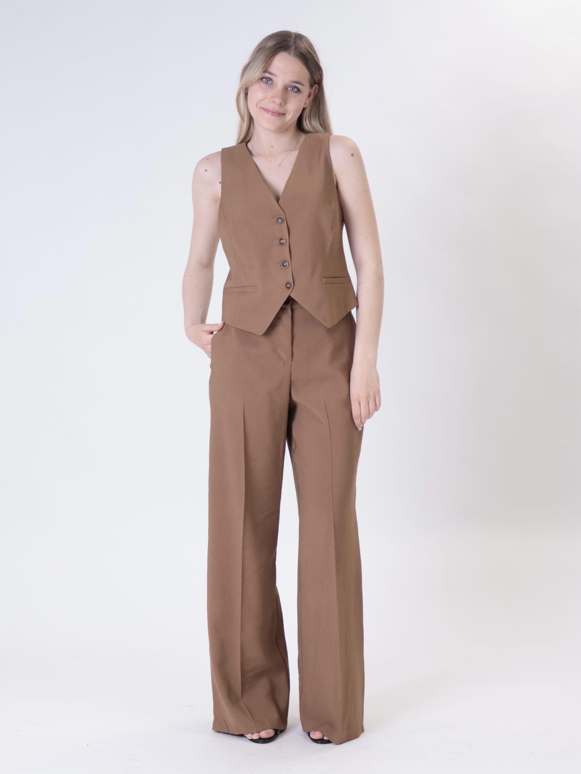 Completo gilet + pant bronzo