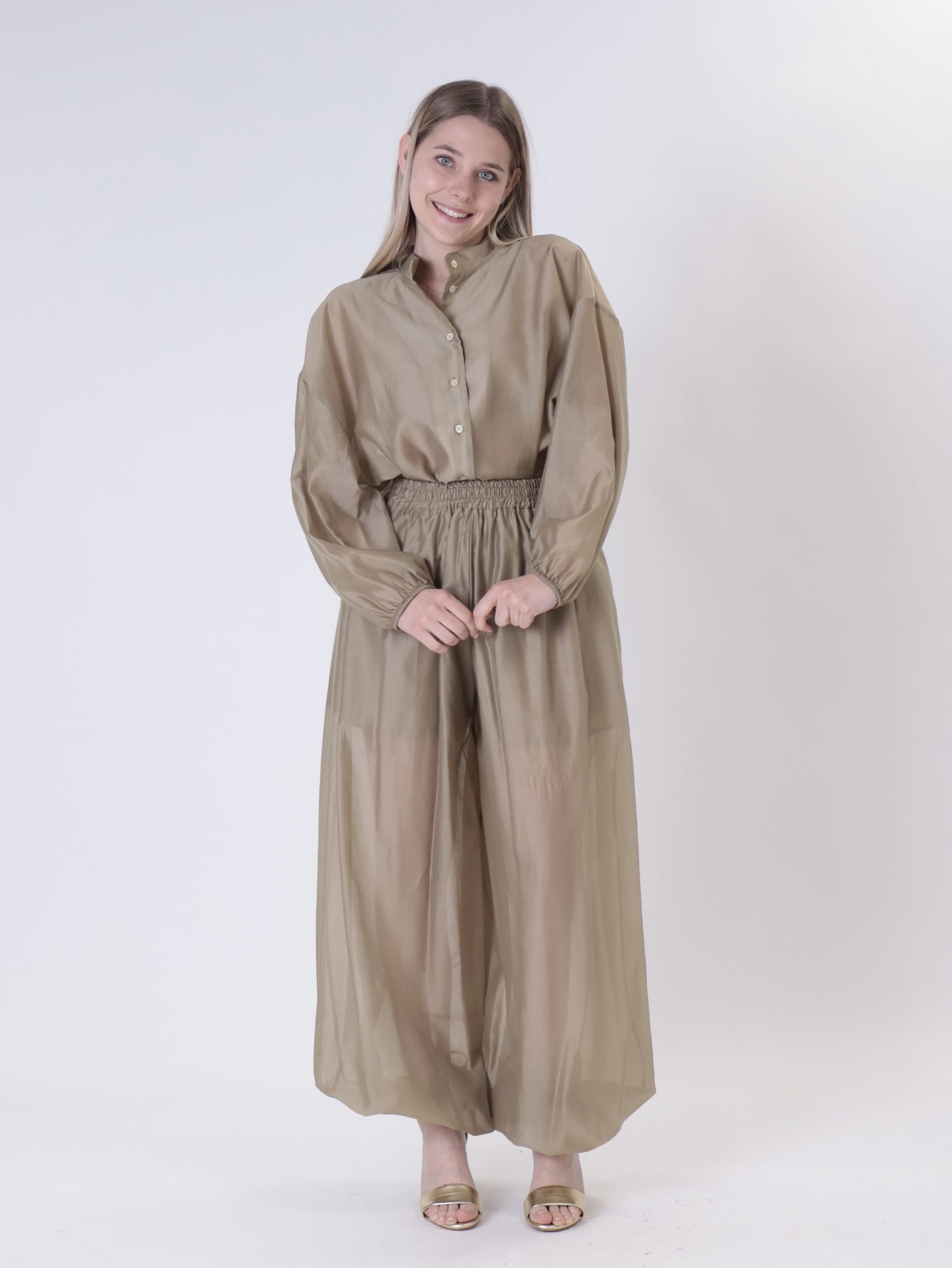 Pantalone jogger firenze sabbia