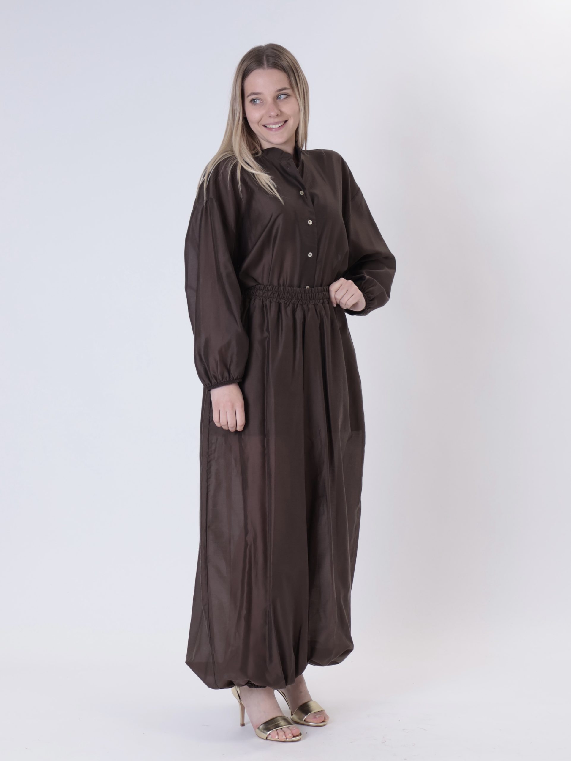 Pantalone jogger firenze moro