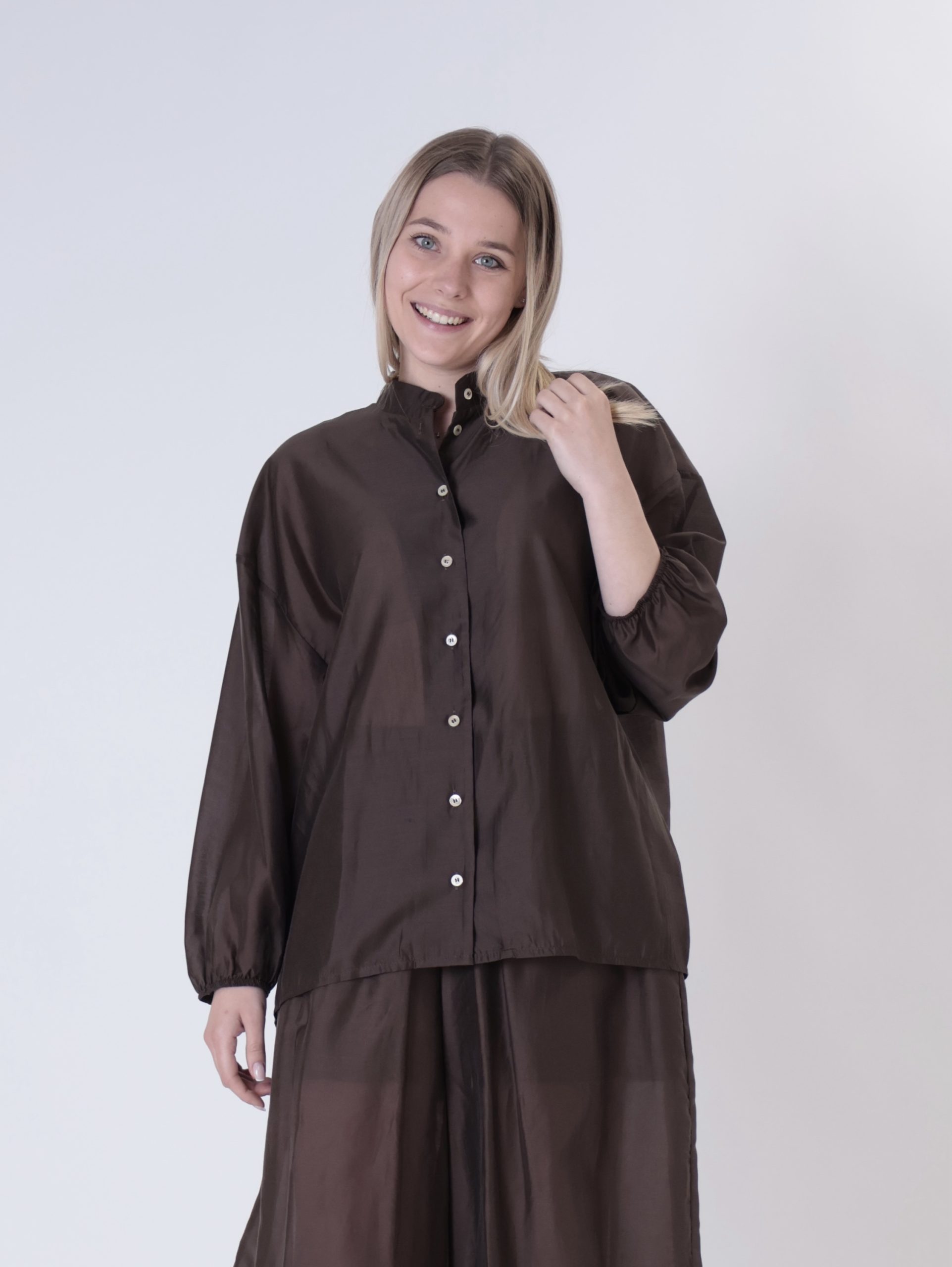 Camicia manica elastico firenze moro