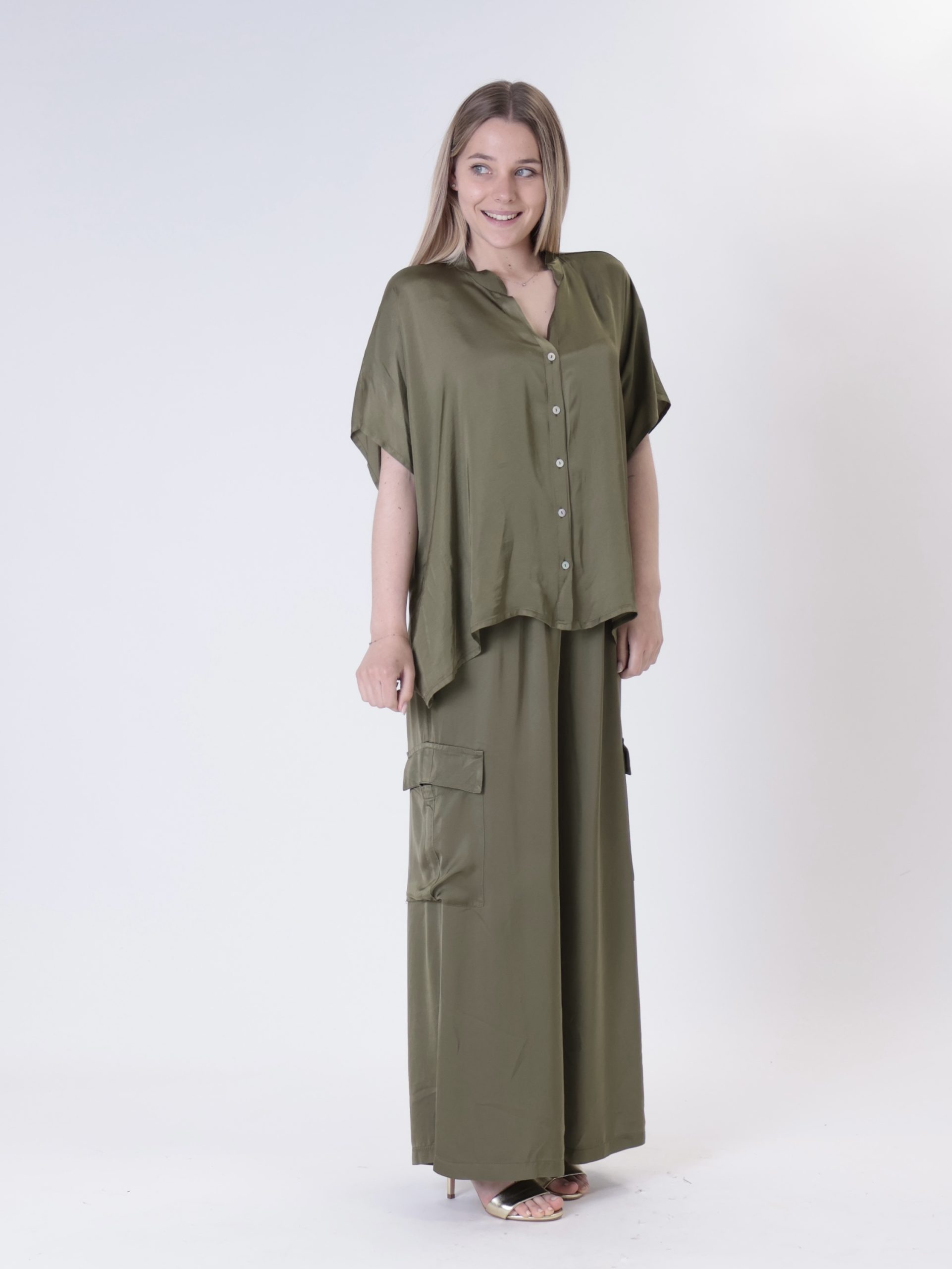 Blusa 100% viscosa militare PREORDINE 27/05