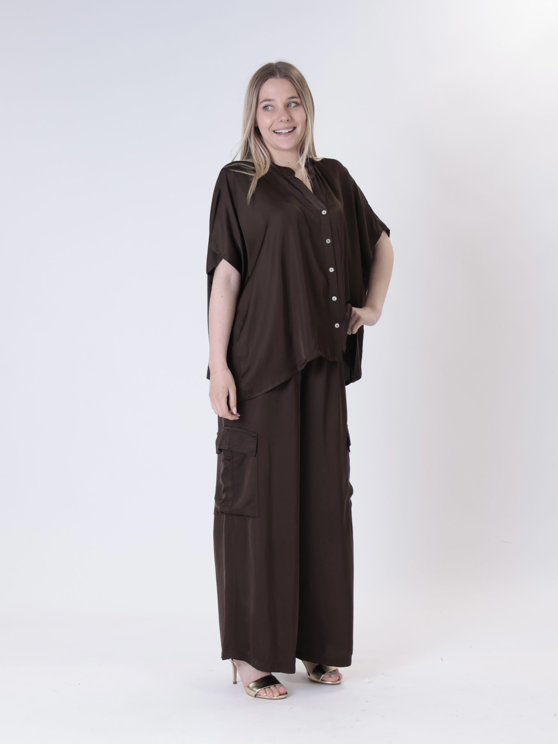 Blusa 100% viscosa moro PREORDINE 27/05