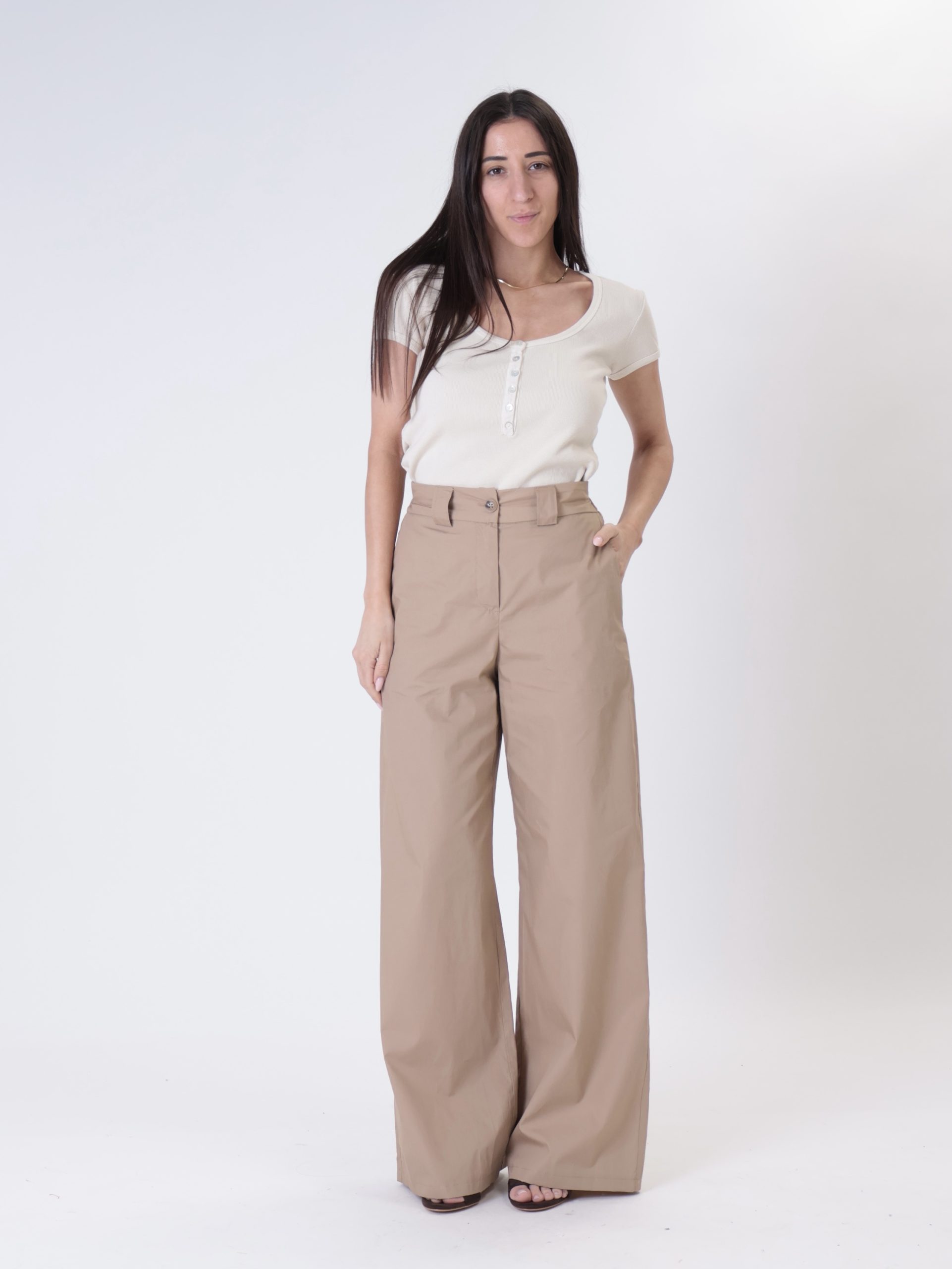 Pantalone nina cammello