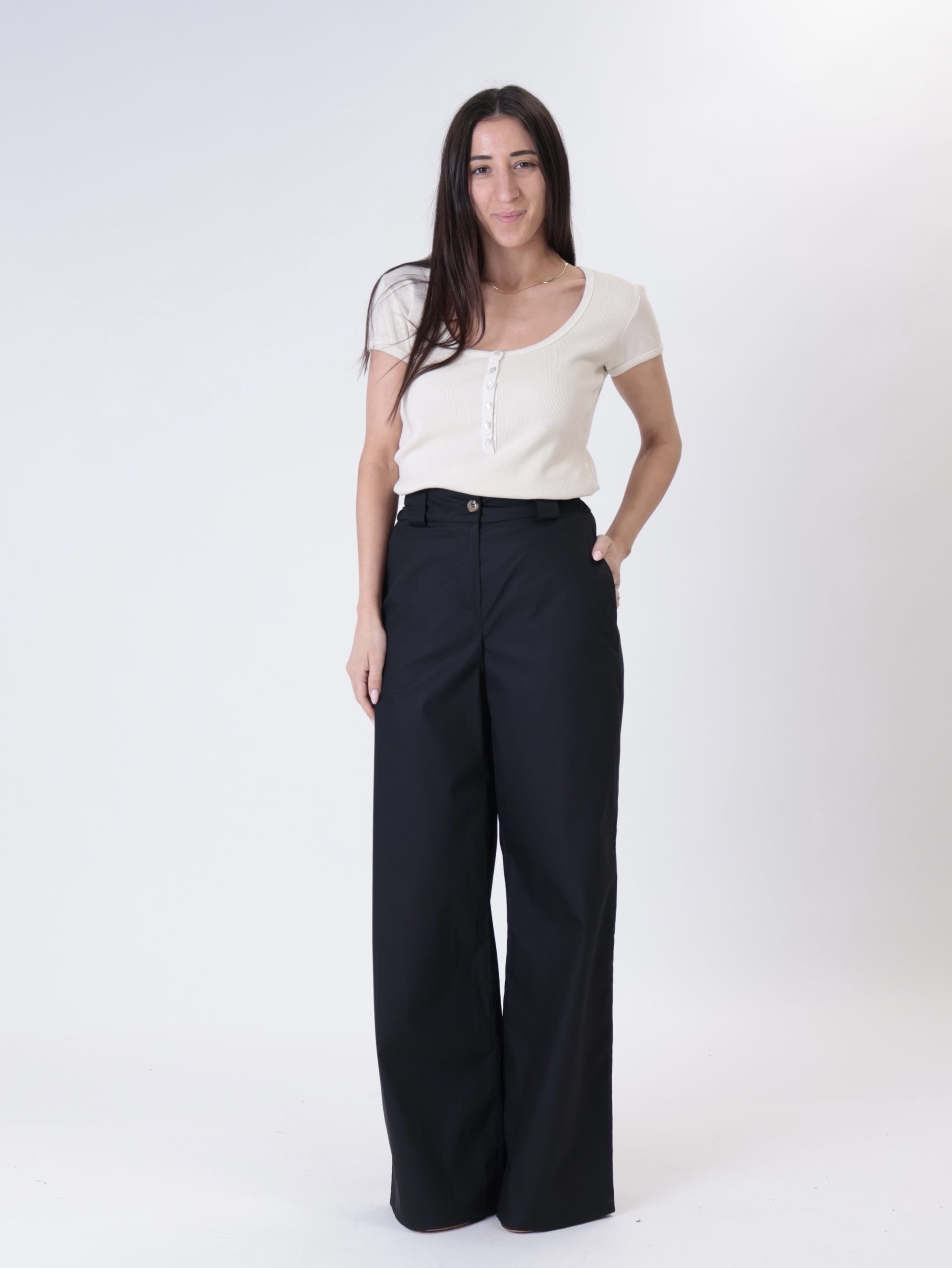 Pantalone nina nero