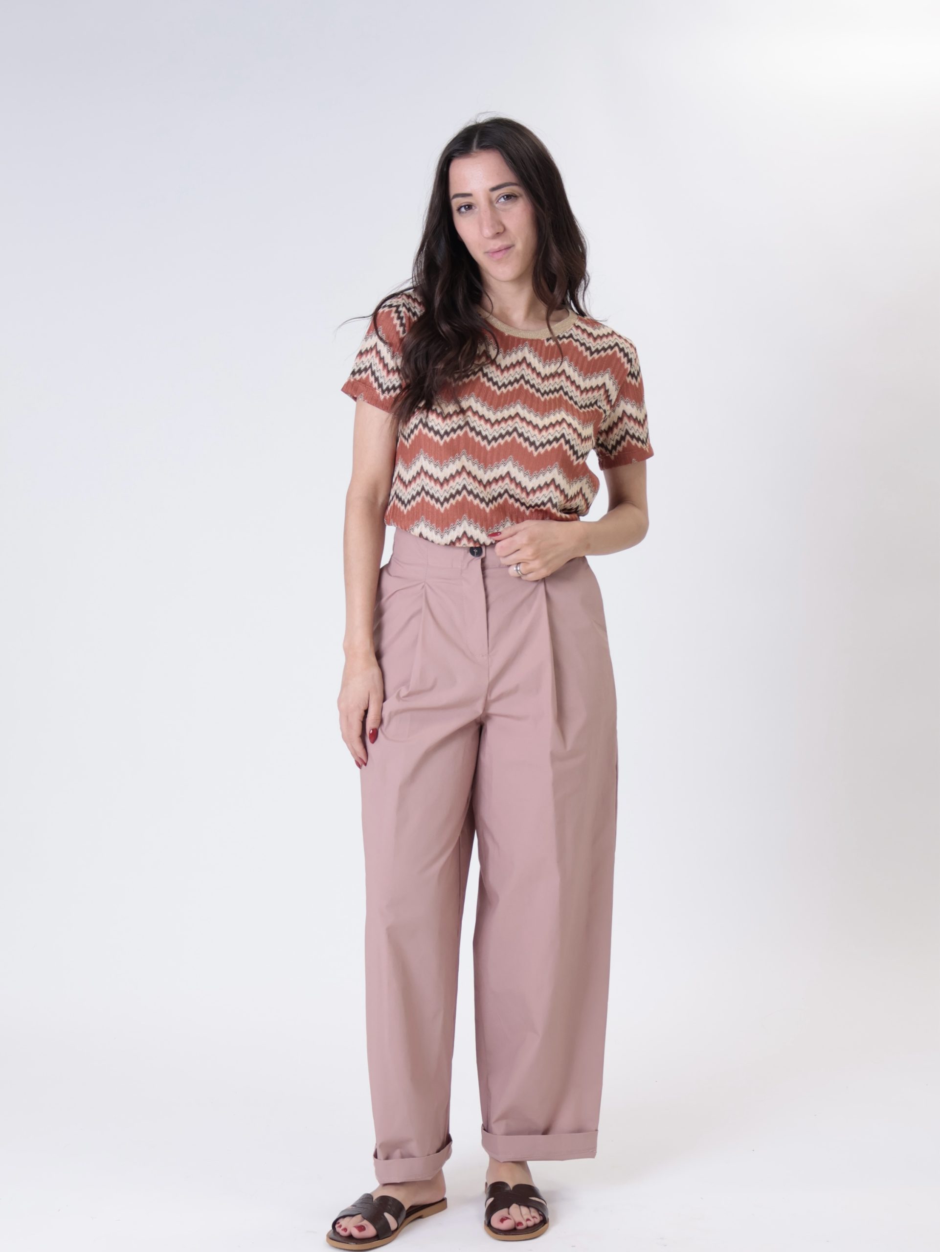 Pantalone lady leggero rosa