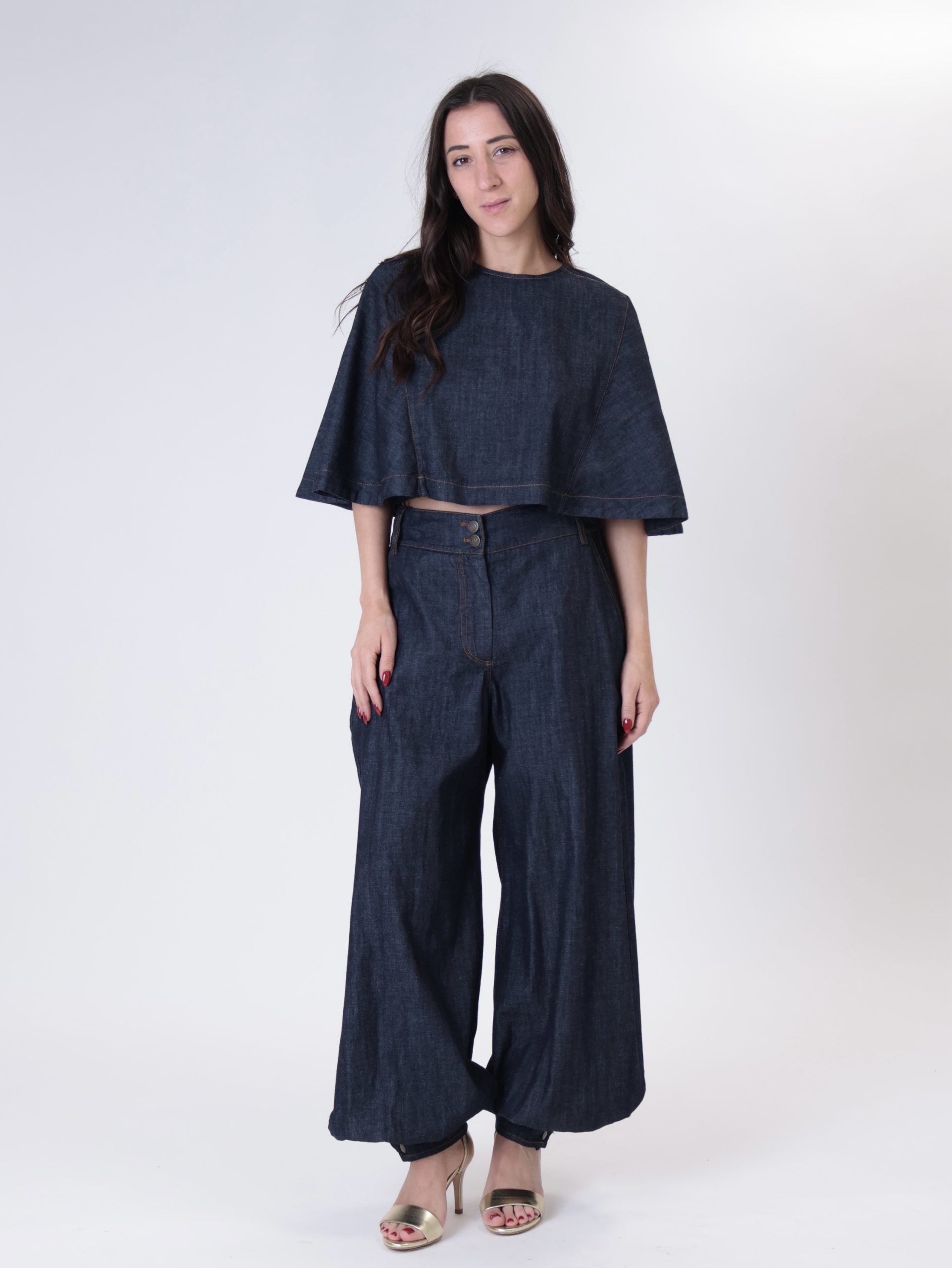 Pantalone eli denim scuro