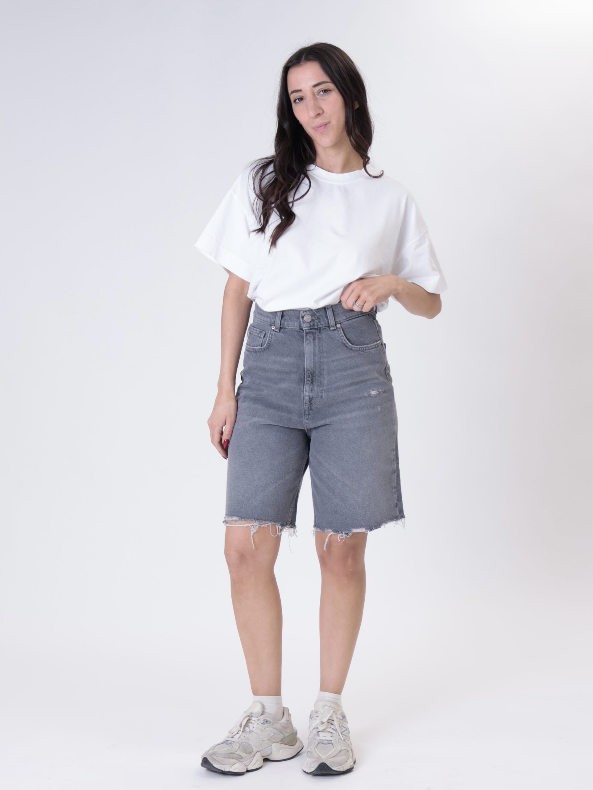 Bermuda denim grigio