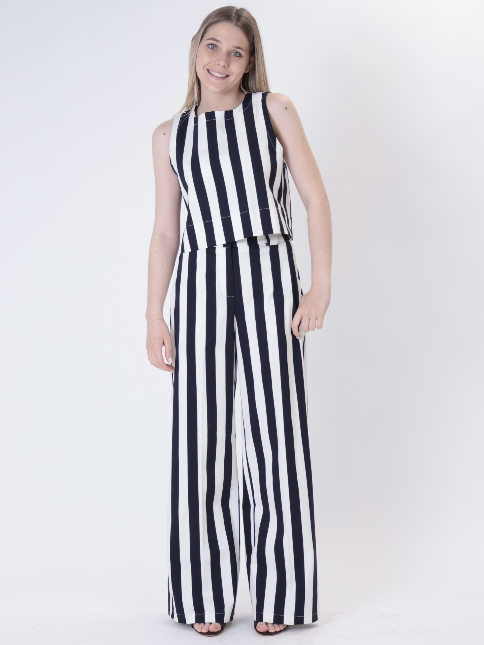 Top greta riga blu