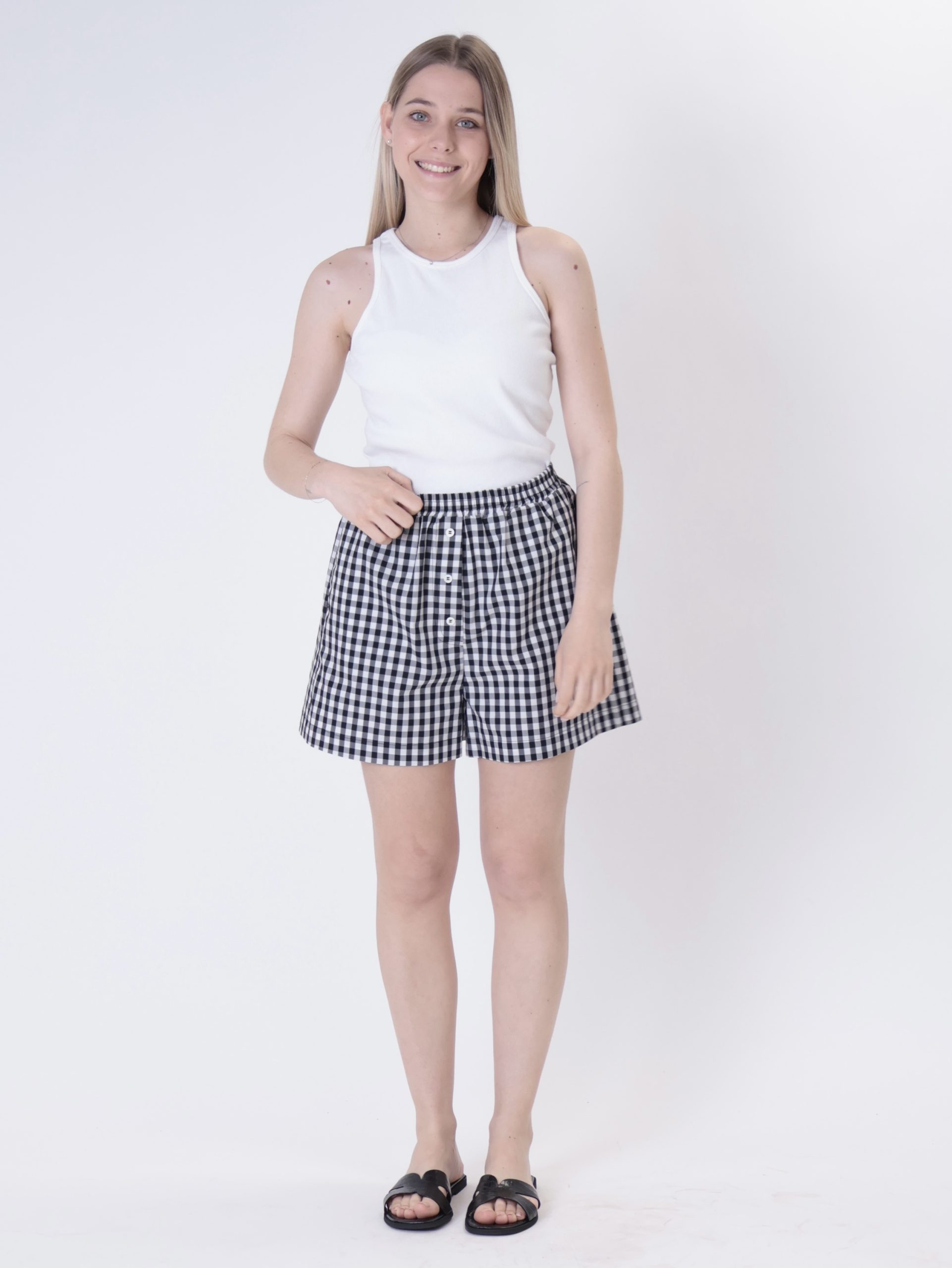 Shorts  vichy nero