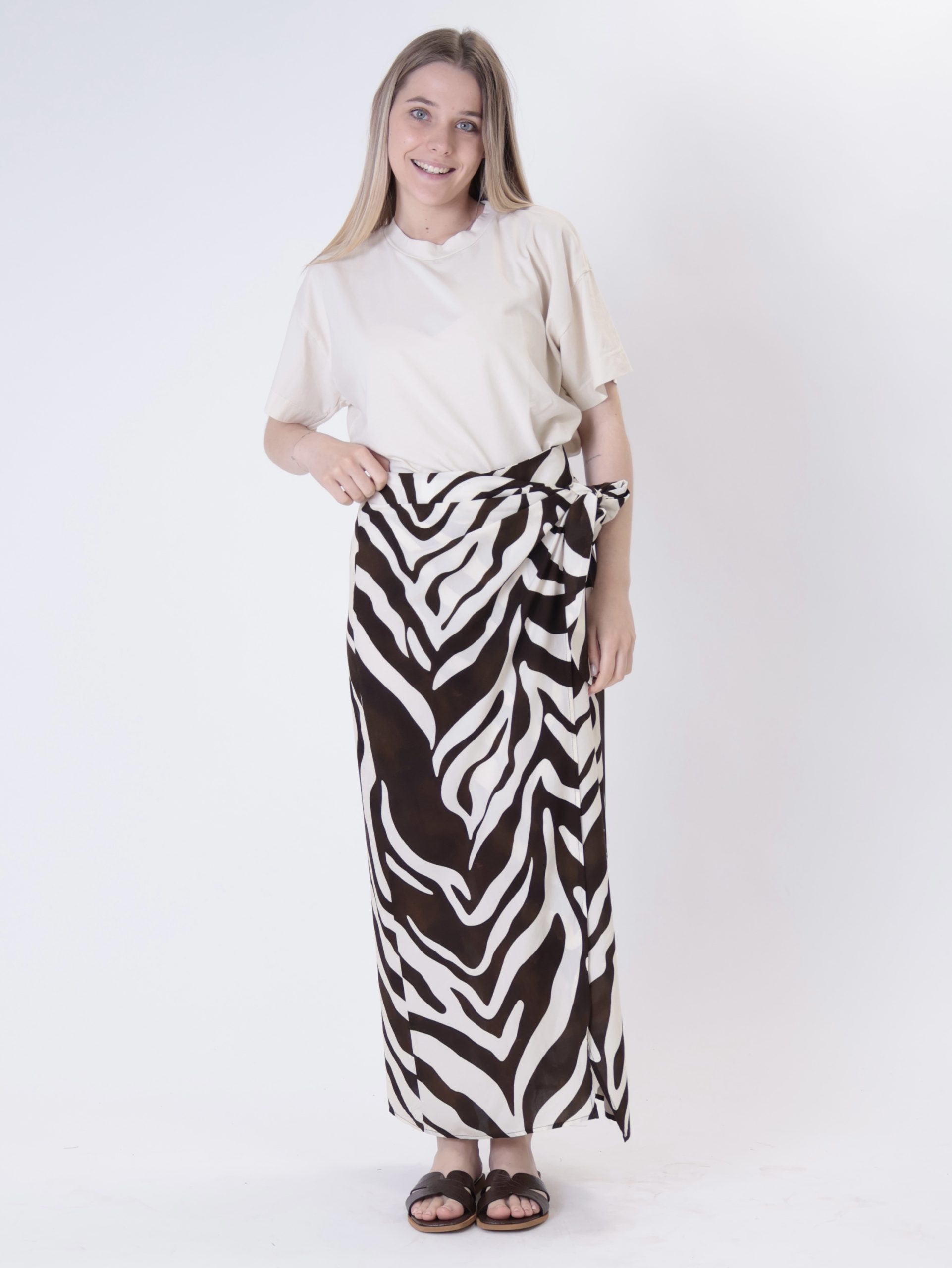 Gonna pareo zebra burro/moro