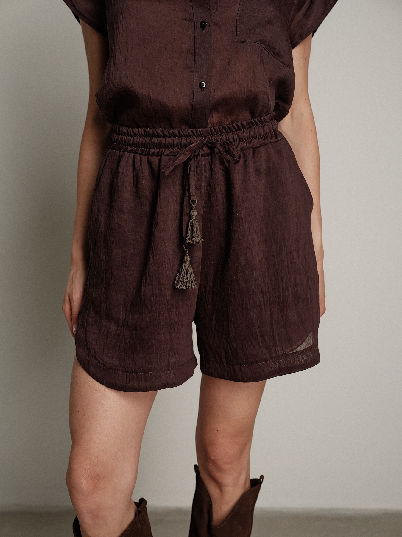 Shorts Mora caffè
