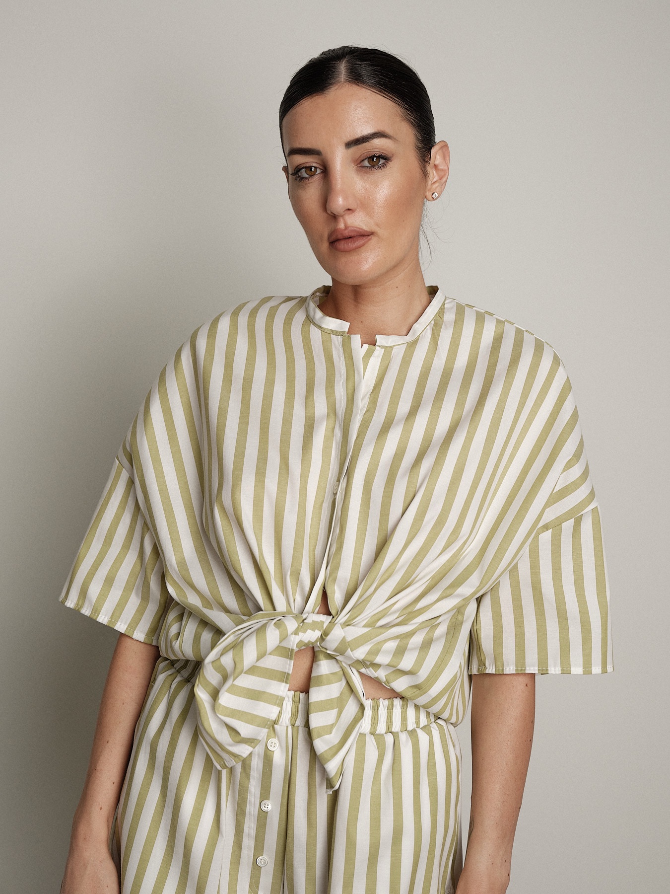 Camicia Sand riga erba
