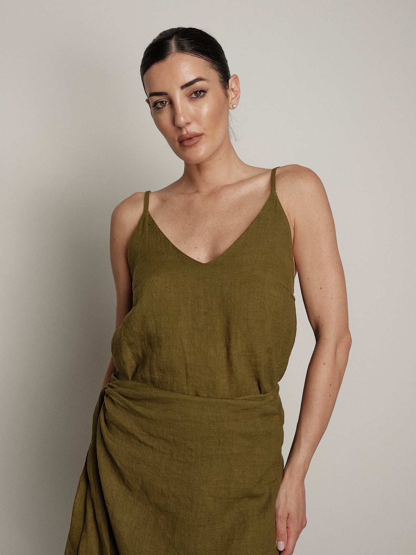 Top in lino olio