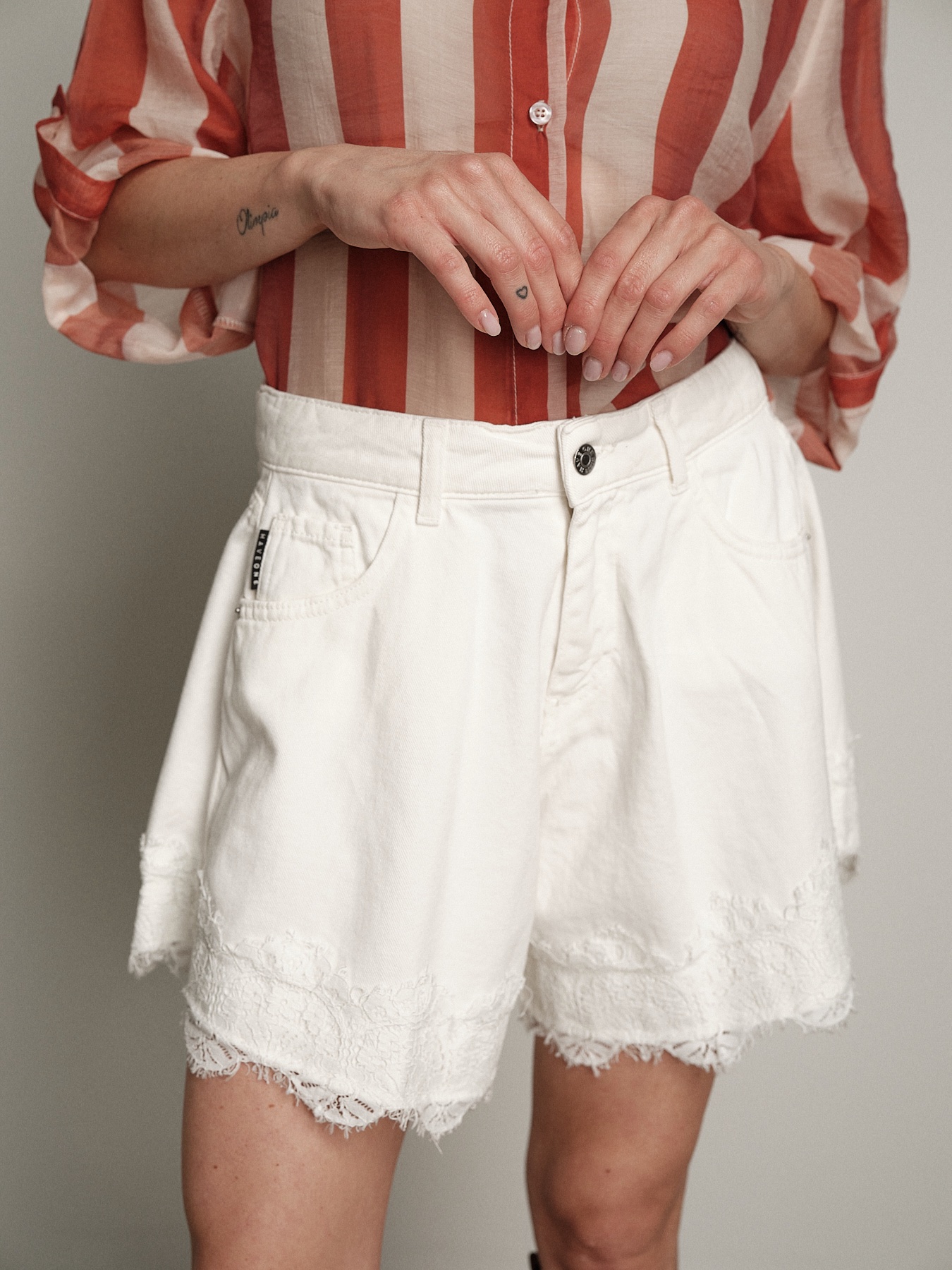 Shorts Ivy pizzo bianco PREORDINE 22/06 TG. M