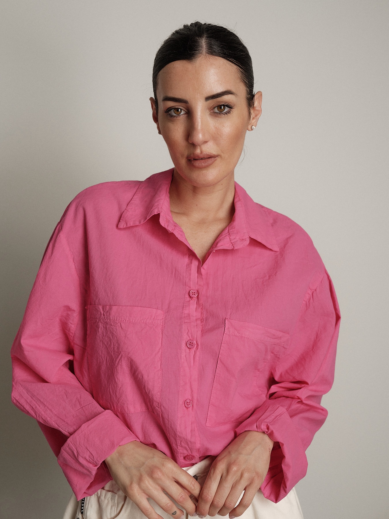 Camicia mussola fucsia