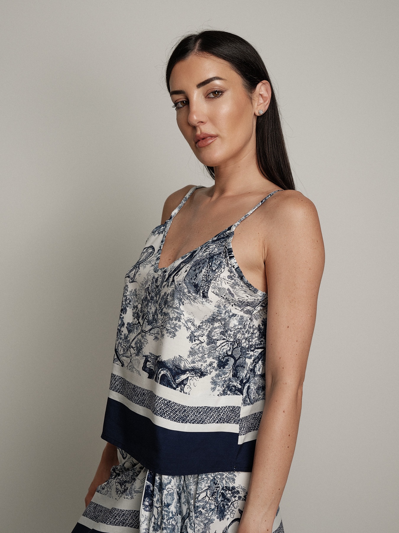 Top Dior blu