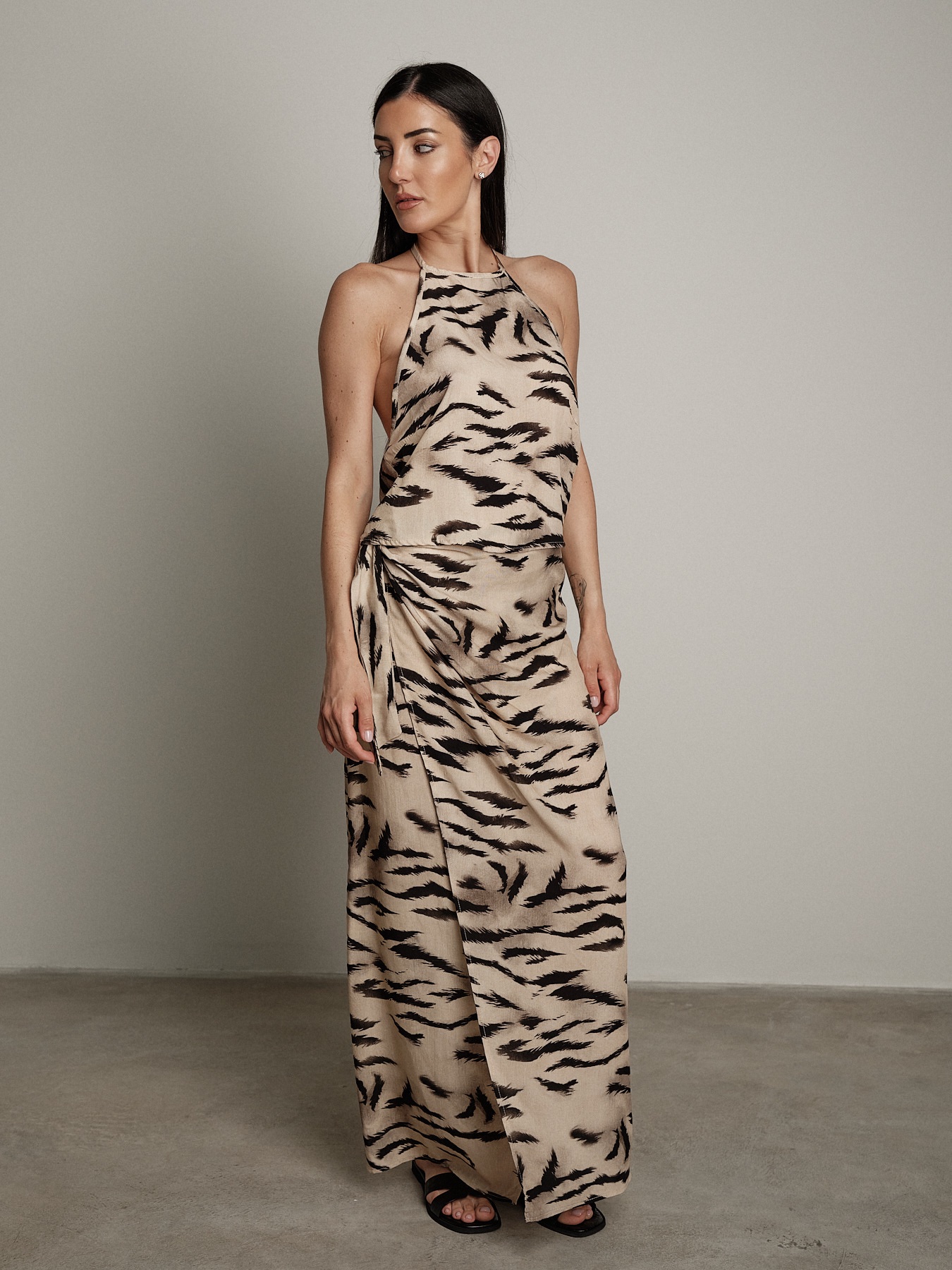 Top zebra beige