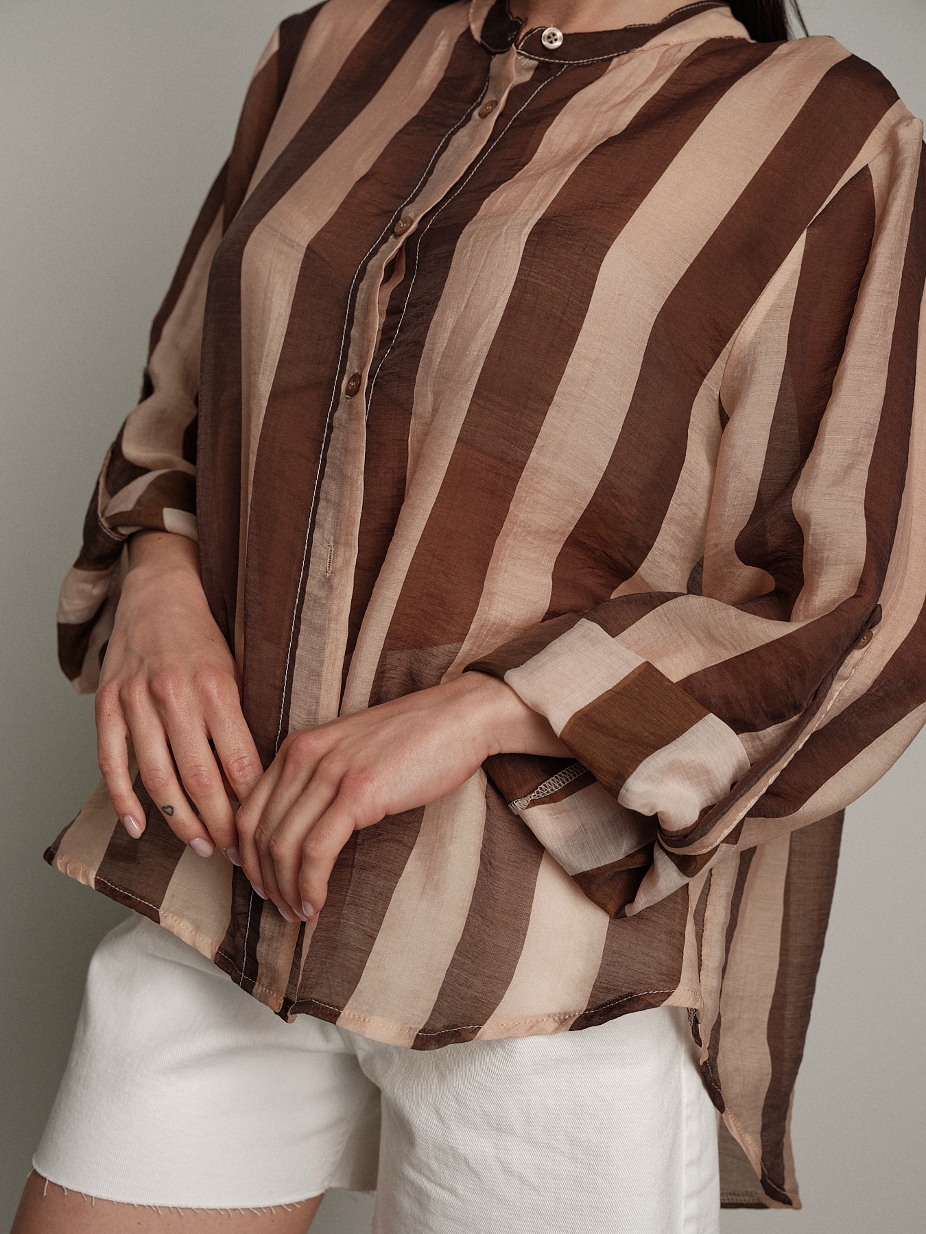 Camicia "virale" moro/beige PREORDINE 17/06